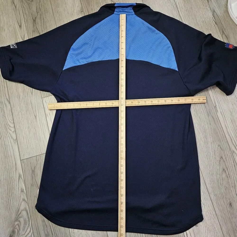 Reebok‎ NFL Tennessee Titans Polo Team PlayDry Performance Shirt Navy XL